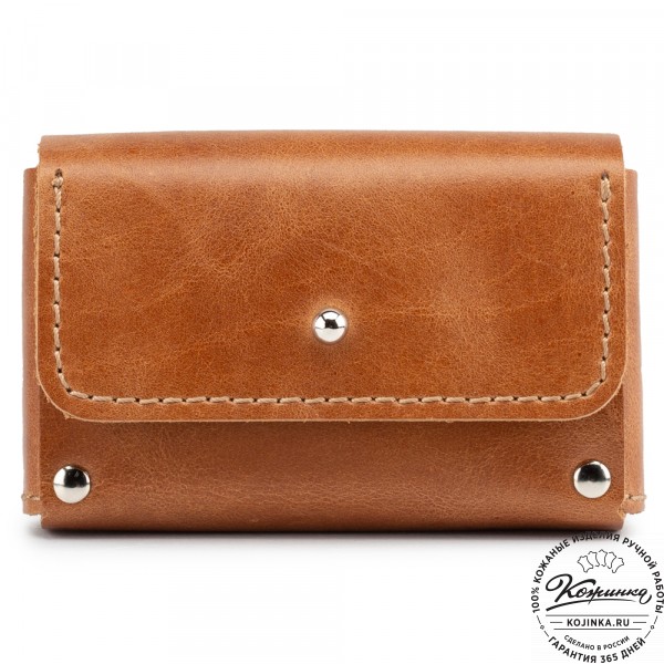 Кожаный картхолдер "Тироль" (коричневый) . фото 1