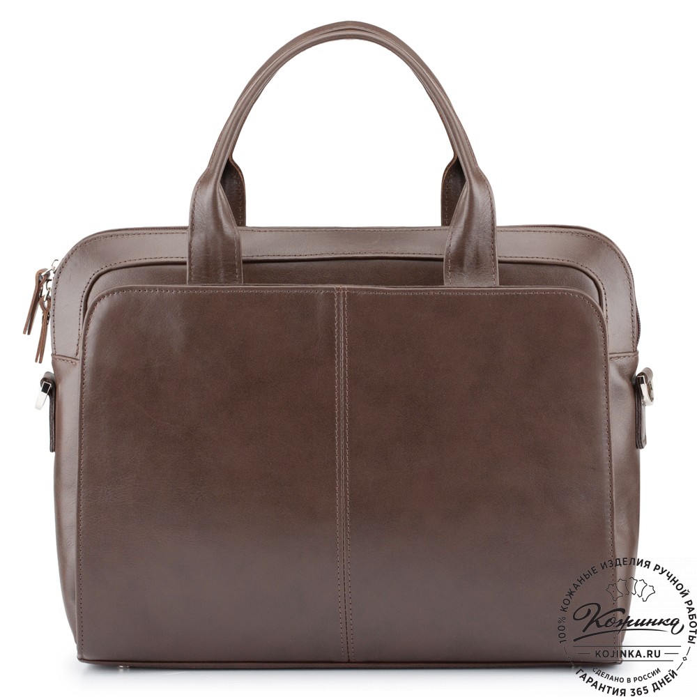 Женская кожаная сумка "Батерфляй" (коричневая гладкая кожа)