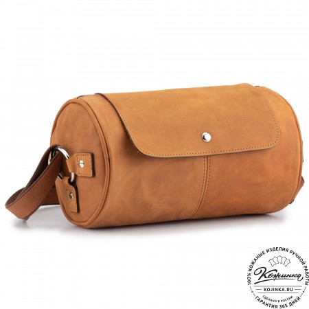 Кожаная сумка "Джерри" (коричневый крейзи)