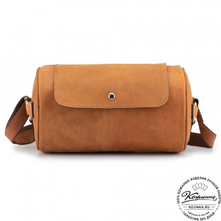 Кожаная сумка "Джерри" (коричневый крейзи)