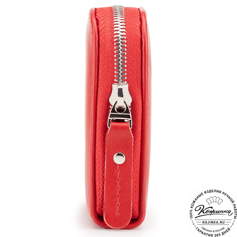 Кожаный клатч "Картер" (красная гладкая кожа) 