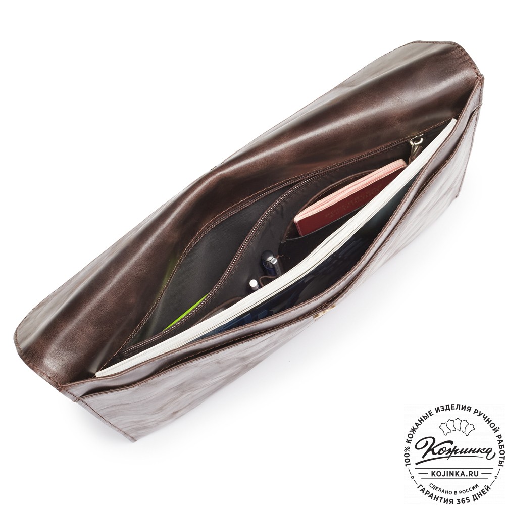 Папка для документов "Линда" (тёмно-коричневый антик)