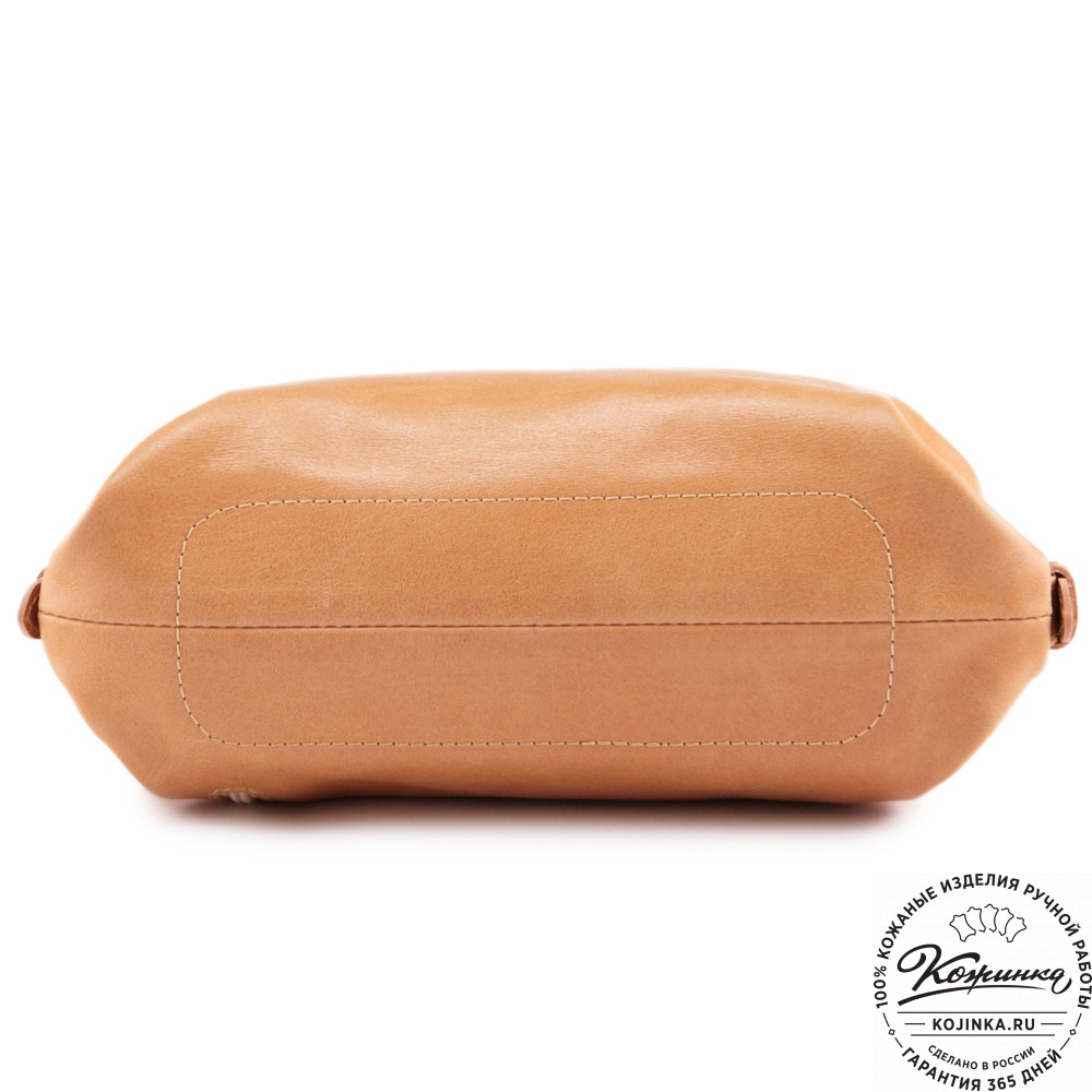 Женский кожаный рюкзак "Паулина" (персик)