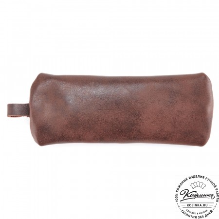 Кожаная ключница «Соло» "Кот в розовом"