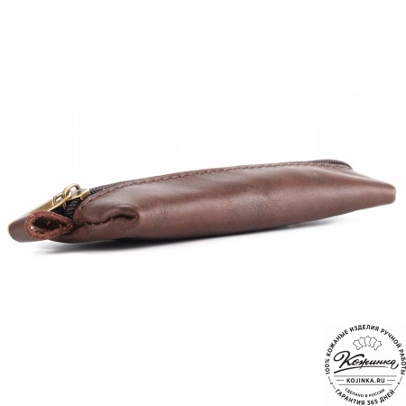 Кожаная ключница «Соло» "Кот в розовом"