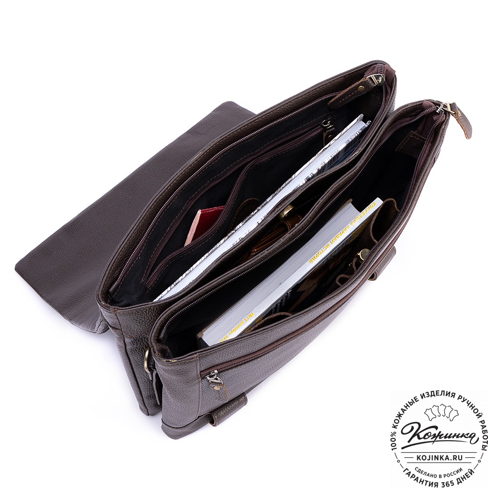 Кожаная сумка "Бавария" (коричневая)