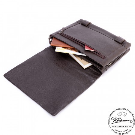 Кожаная сумка "Бавария" (коричневая)