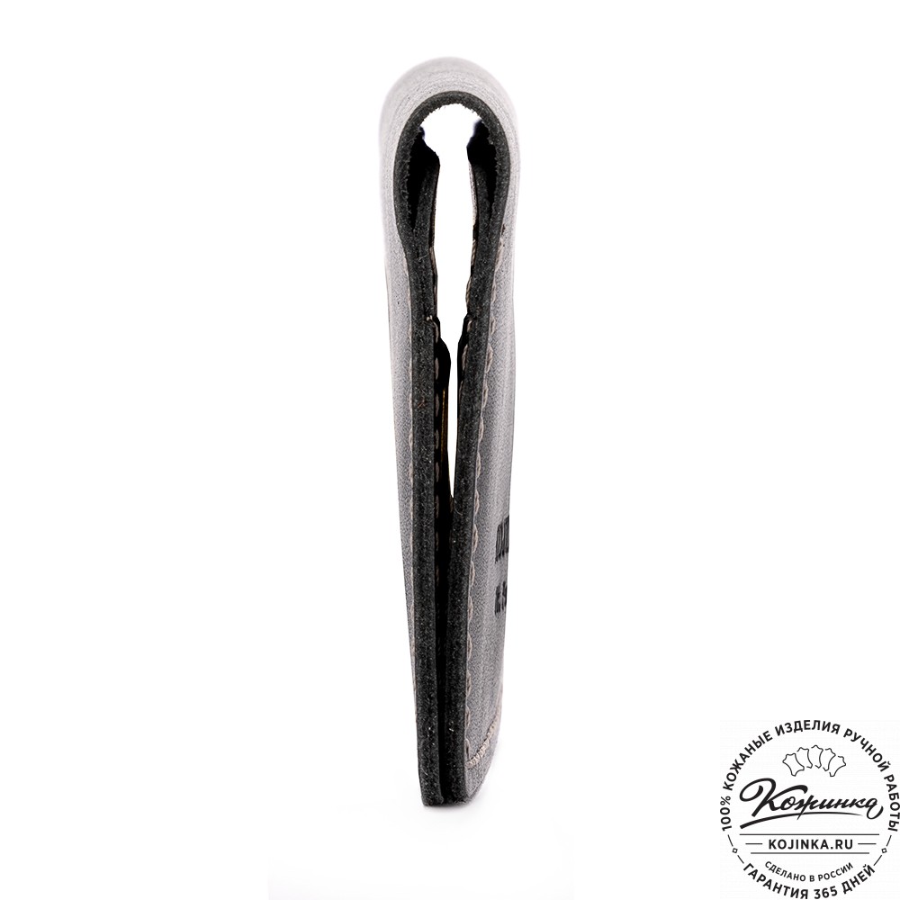 Кожаный картхолдер "Гретта NEW" (чёрный) 