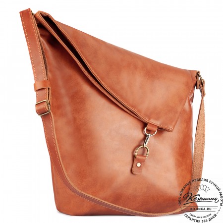 Кожаная сумка "Верона" (рыжая)