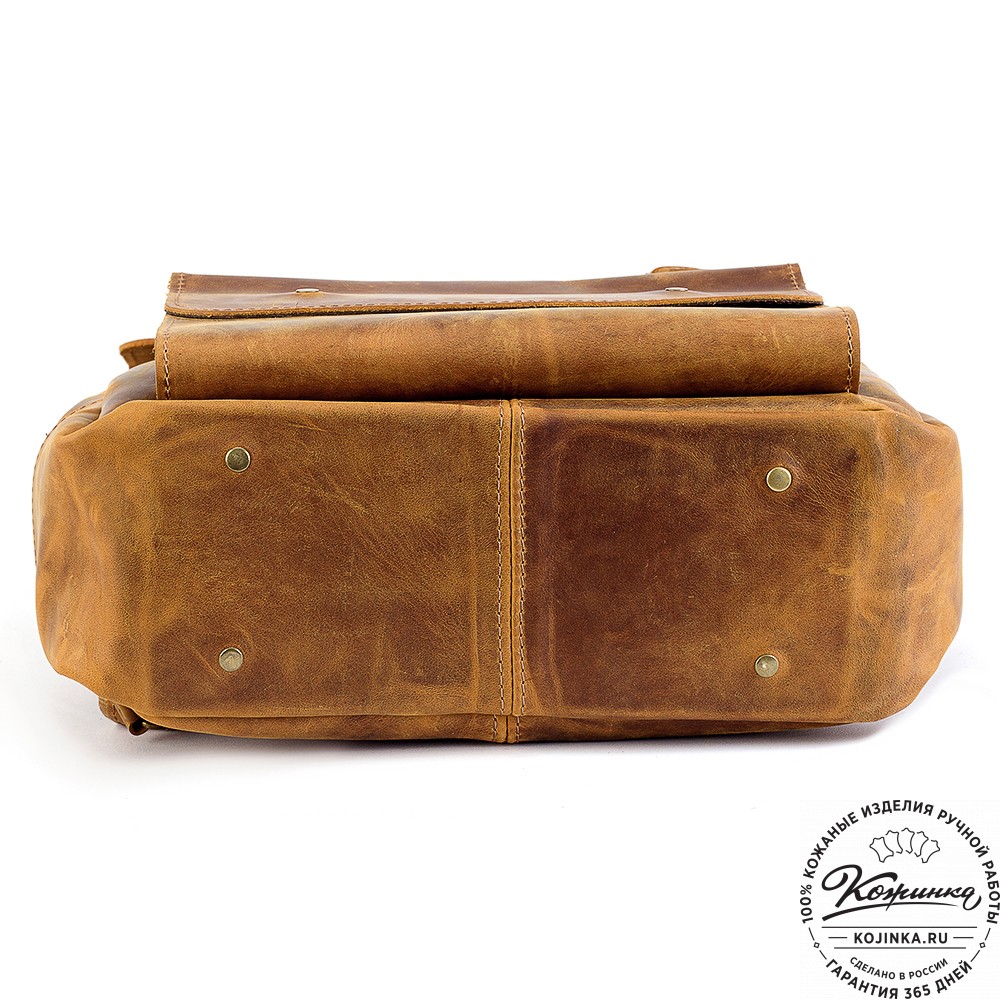 Кожаный рюкзак "Индиго" (рыжий крейзи)