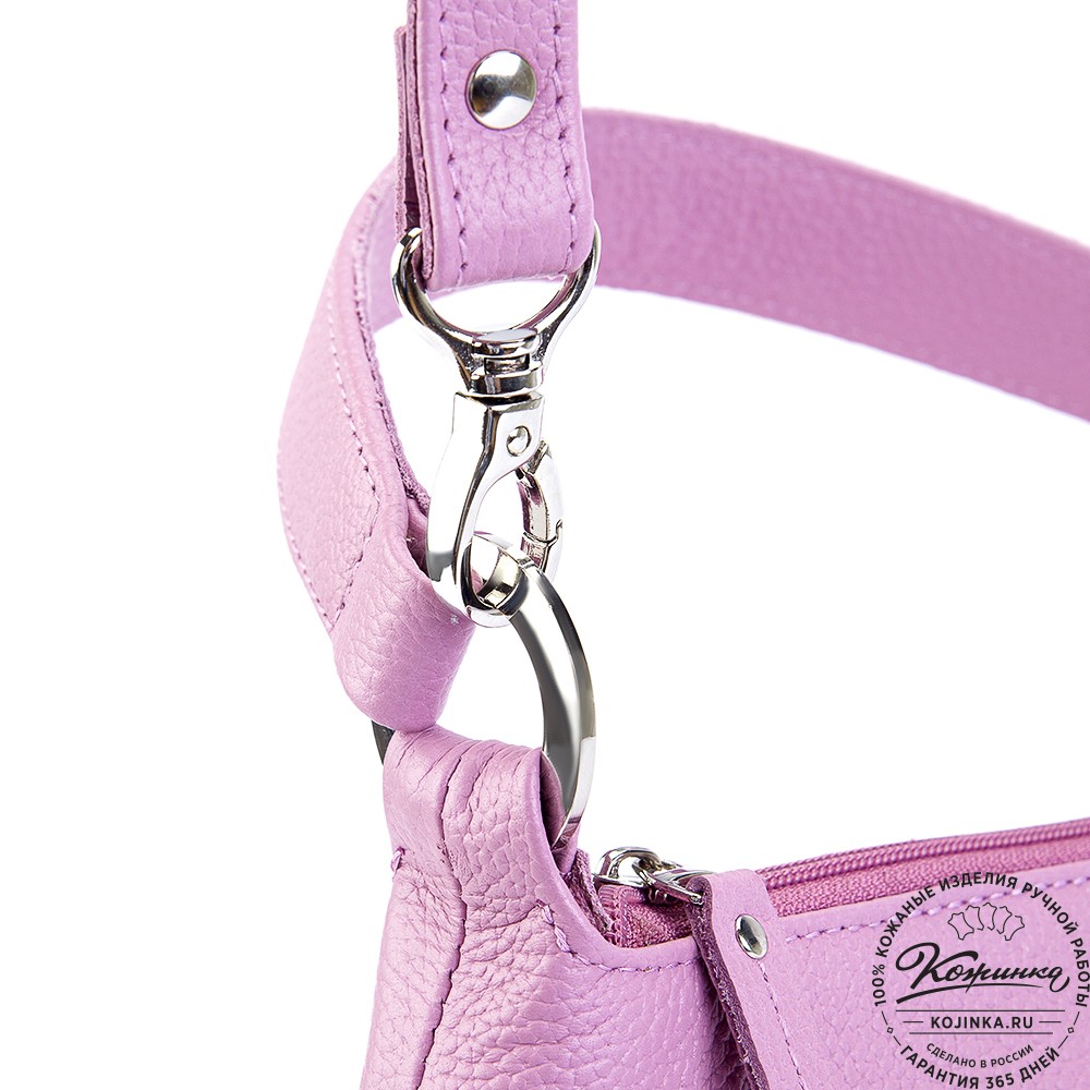 Женская кожаная сумка "Каролина" (сирень)