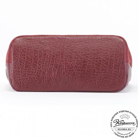 Женская кожаная сумка "Саманта" (бордо)