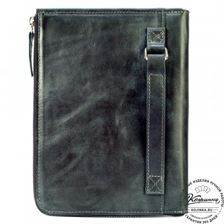 Кожаная папка для документов "Кейптаун" (черный антик)