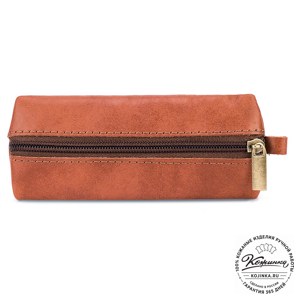 Кожаная ключница "Соло" (рыжая)