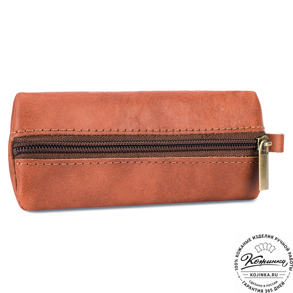 Кожаная ключница "Соло" (рыжая)
