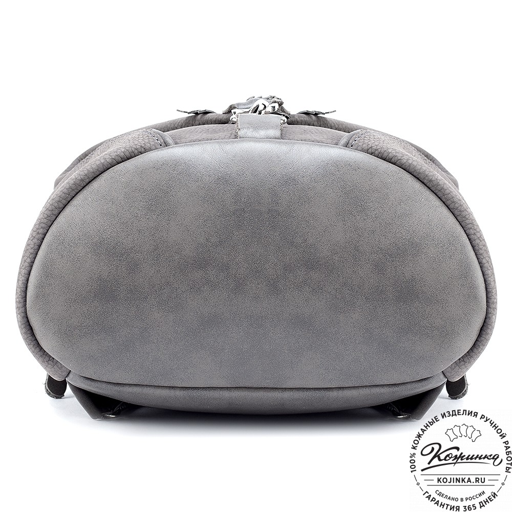 Женский кожаный рюкзак "Афродита" (серый нубук)