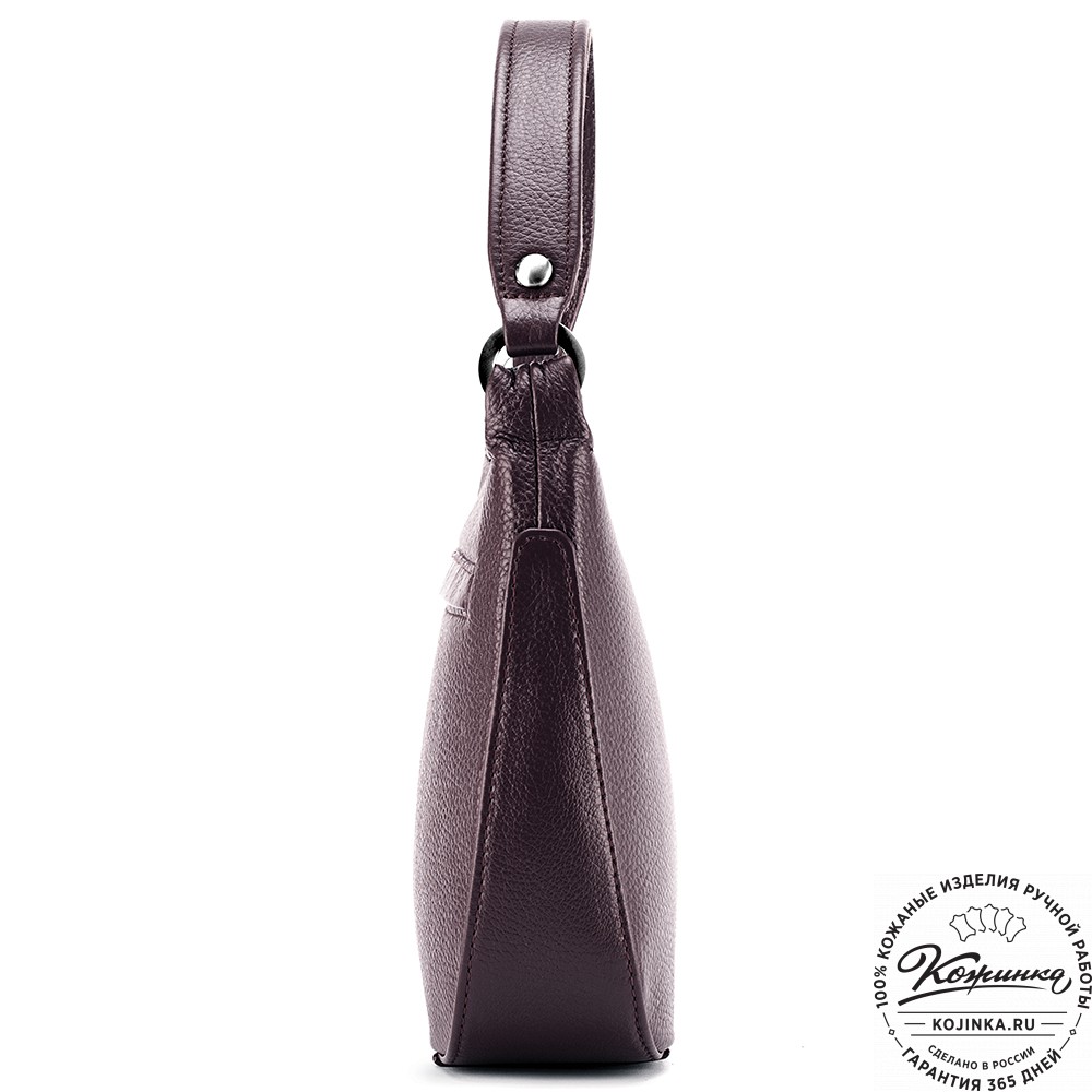 Женская кожаная сумка "Каролина" (баклажан)