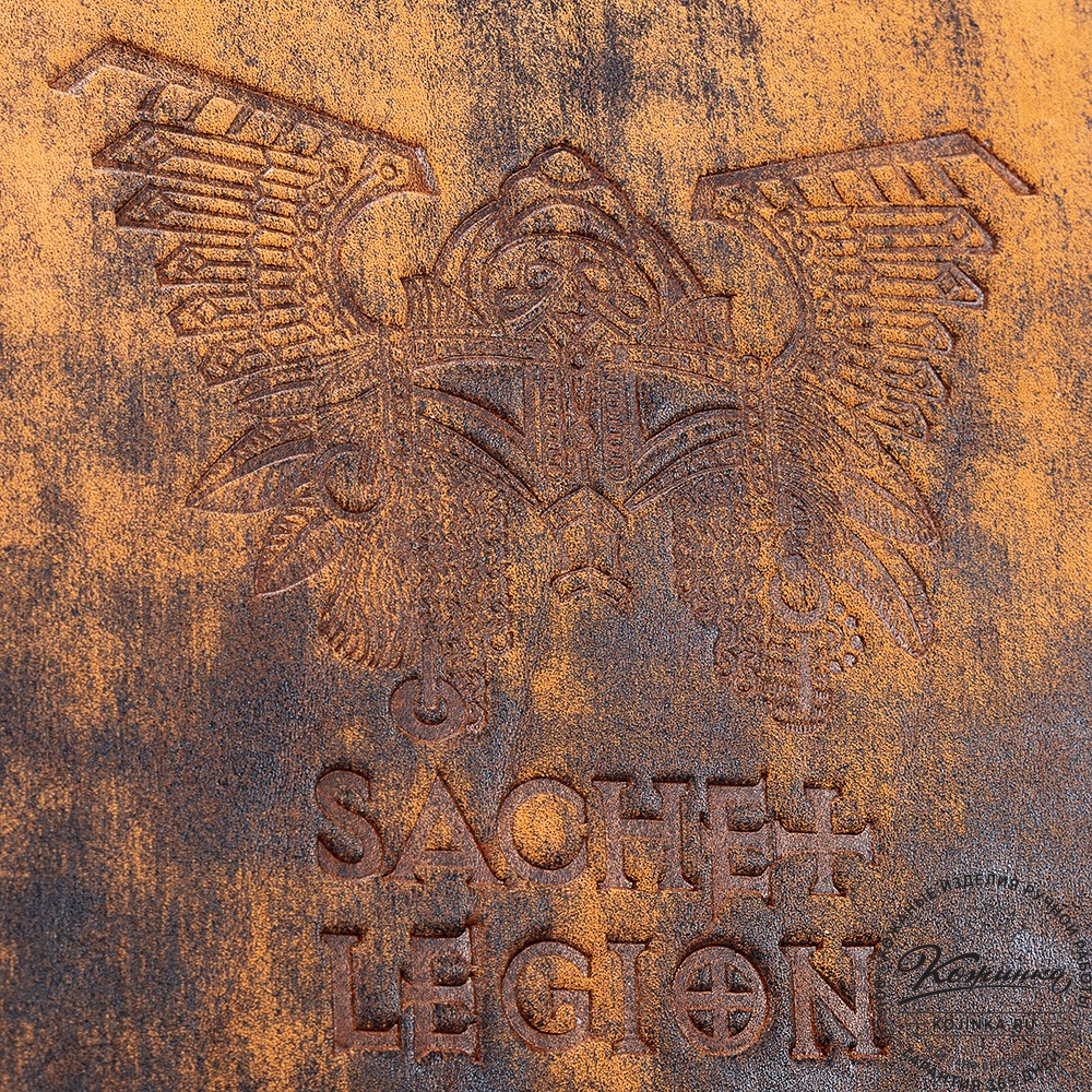 Мужской кожаный рюкзак "Легион" (старение рыжее)