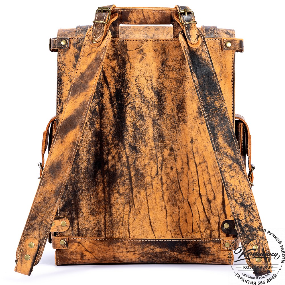 Кожаный ранец "Максимус 3" (старение)