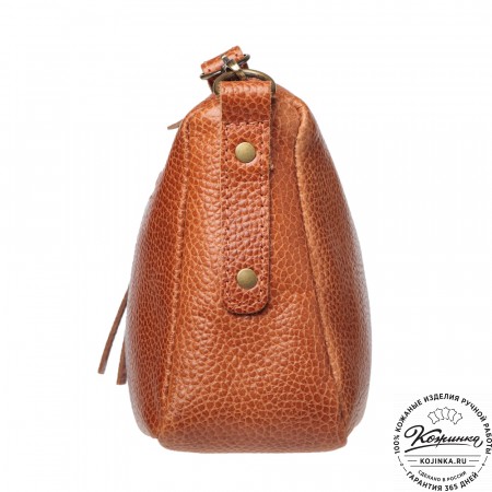 Женская кожаная сумка "Агата" (рыжая)