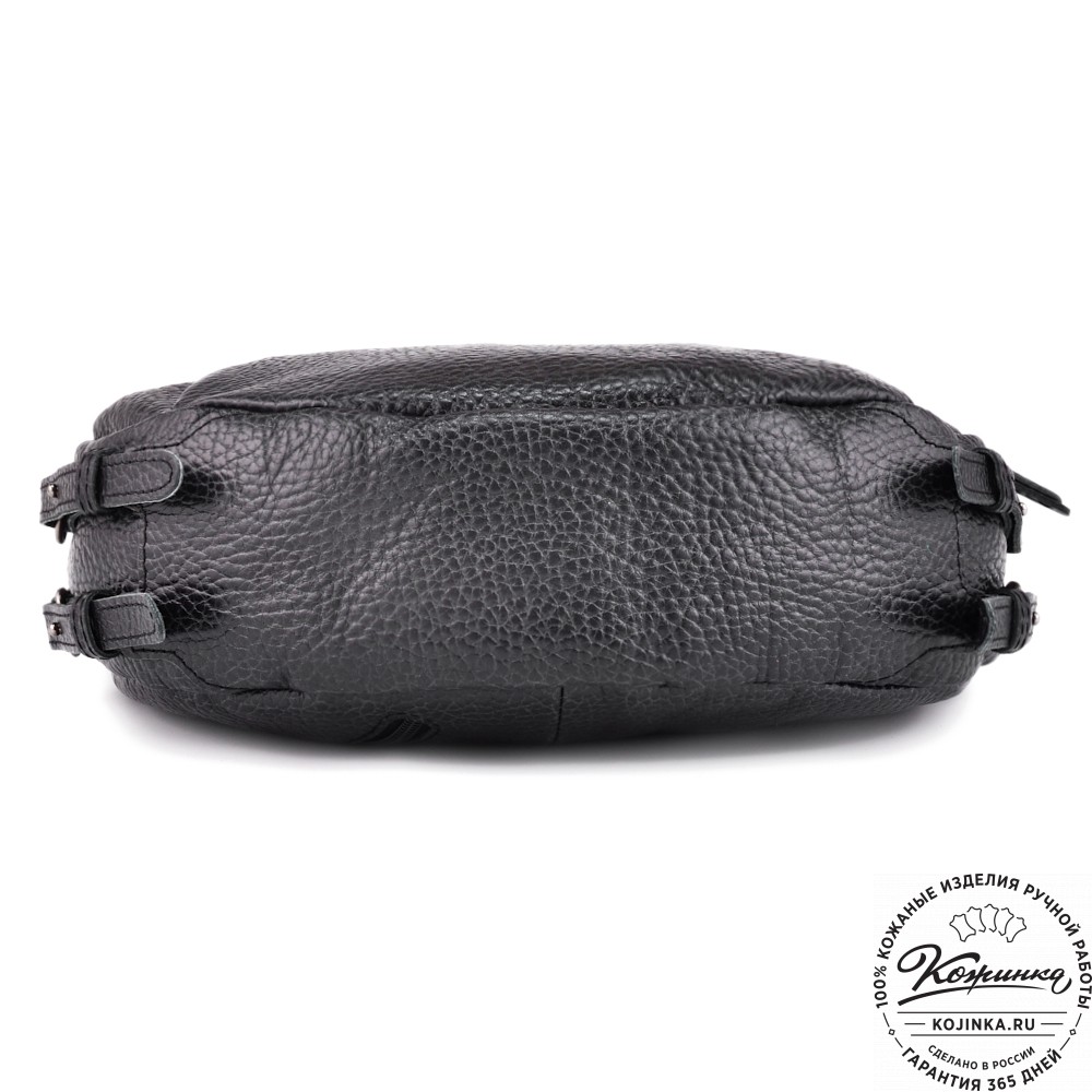 Женская кожаная сумка "Техас" (фактура чёрная)