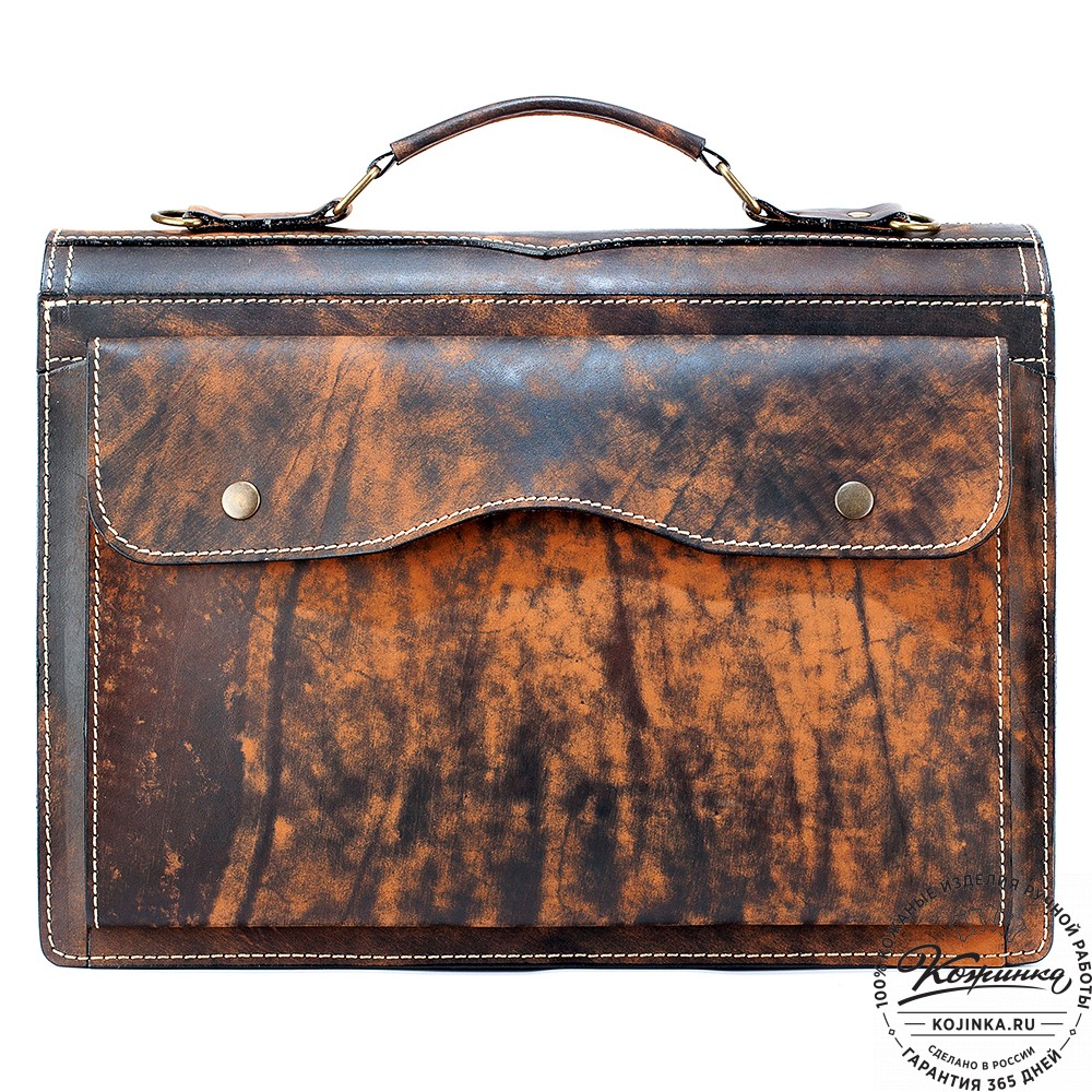 Кожаный портфель "Юрист"  (старение)
