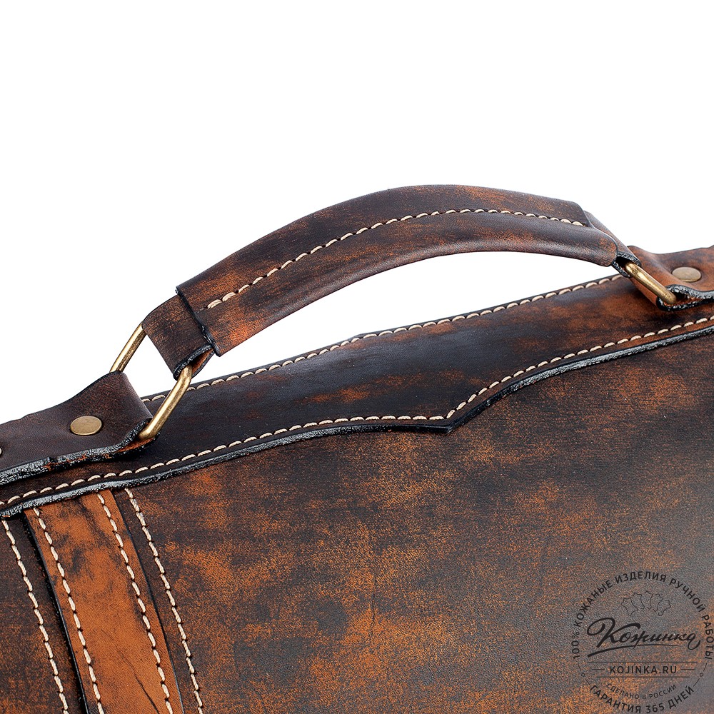 Кожаный портфель "Юрист"  (старение)