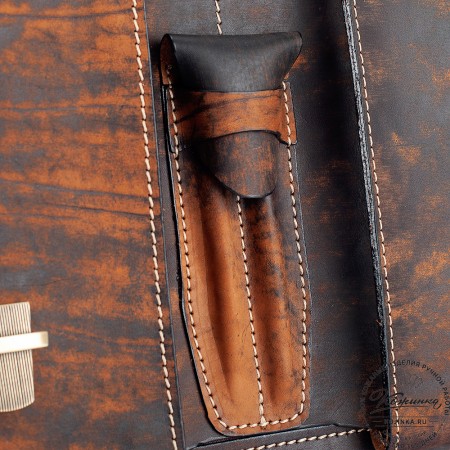 Кожаный портфель "Юрист"  (старение)