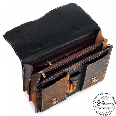 Кожаный портфель "Юрист"  (старение)