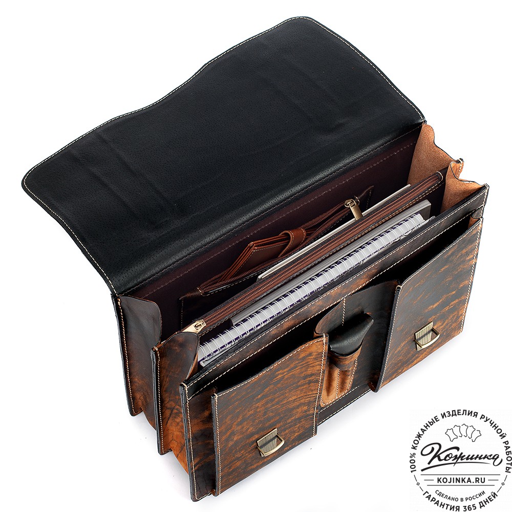 Кожаный портфель "Юрист"  (старение)