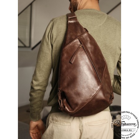 Кожаный рюкзак "Африка" (рыжая гладкая кожа) 