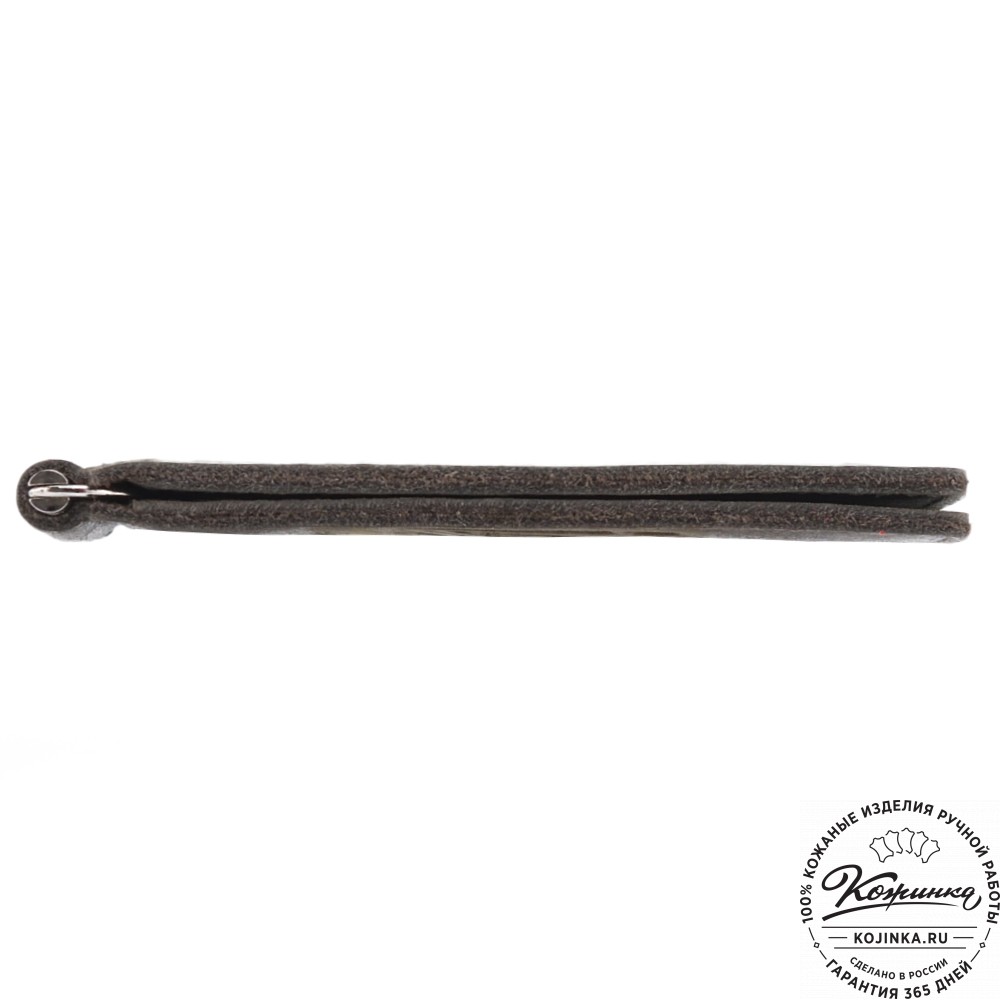 Кожаный зажим для денег Бремен (олива)