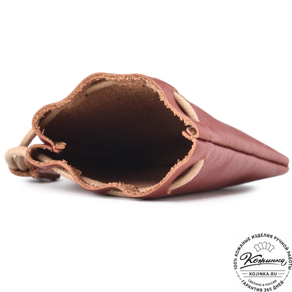 Кожаный мешочек "Луи" (рыжий)