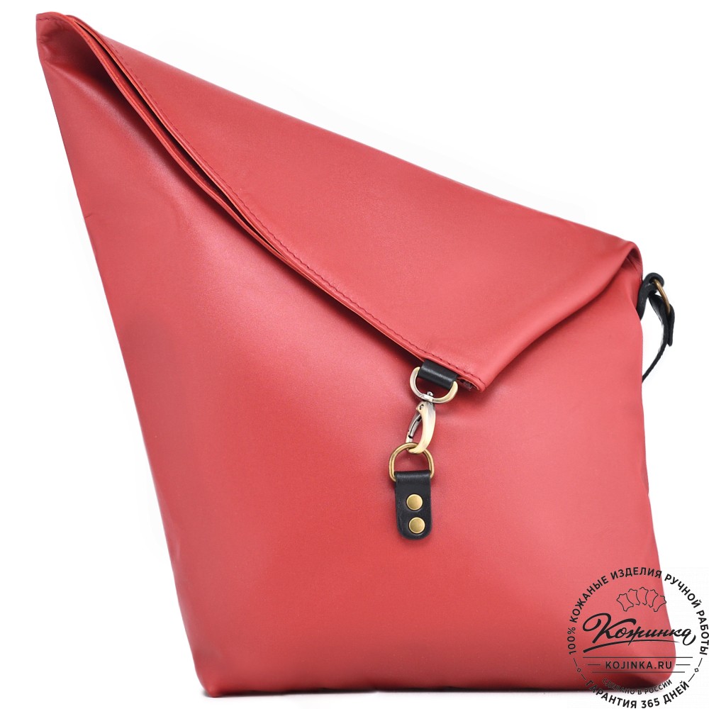 Кожаная сумка "Верона" (красная)