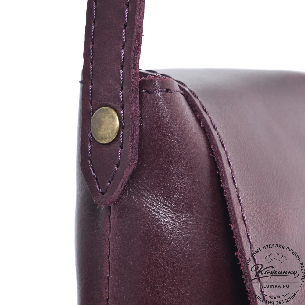  Кожаная сумка "Калифорния Нью" (бордо)