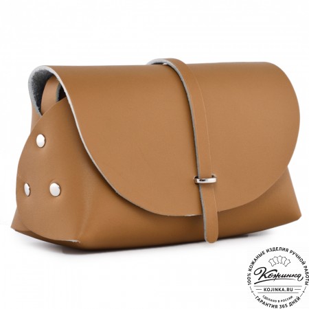  Женская кожаная сумка "Милла макси" (горчица)
