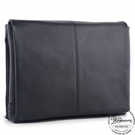  Кожаная сумка через плечо "Бавария" (черная) 