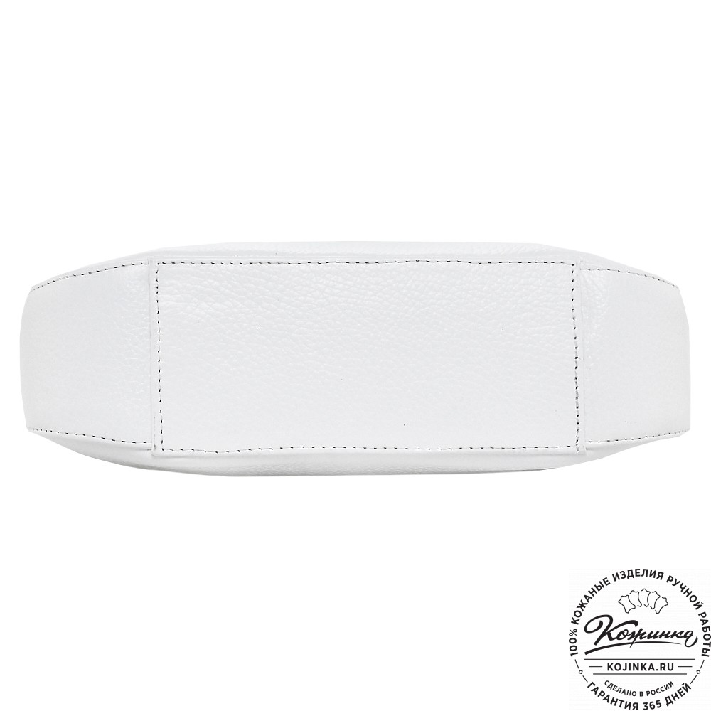  Кожаная женская сумка "Каролина" (белый) 