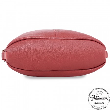  Женская кожаная сумка-трансформер "Ливадия" (красный)