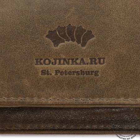 Мужская кожаная сумка "Таллин" (олива)