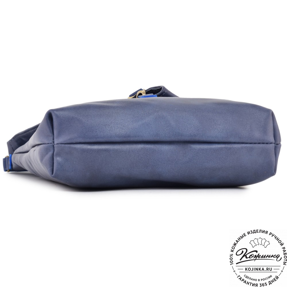 Кожаная сумка "Верона" (синяя) 