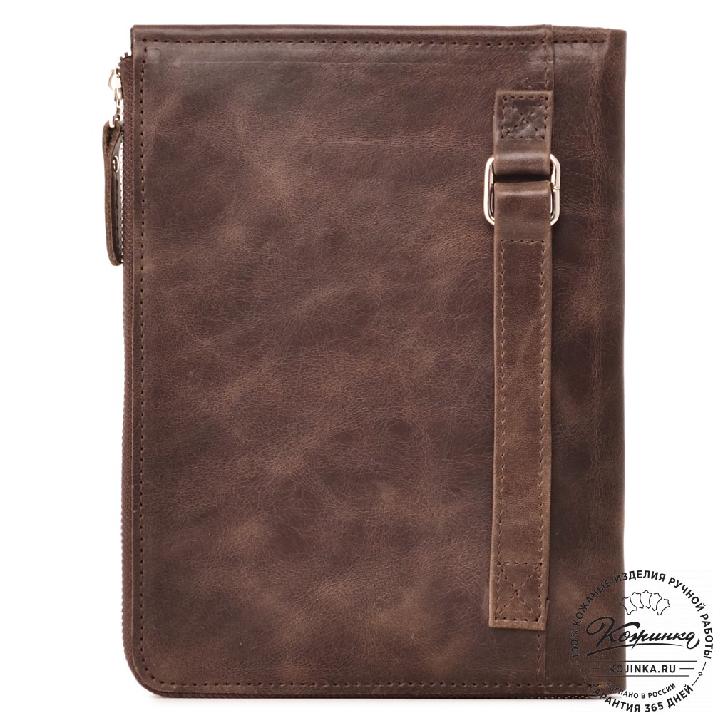 Кожаная папка для документов "Кейптаун" (темно-коричневый антик)