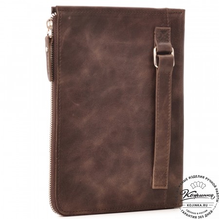 Кожаная папка для документов "Кейптаун" (темно-коричневый антик)