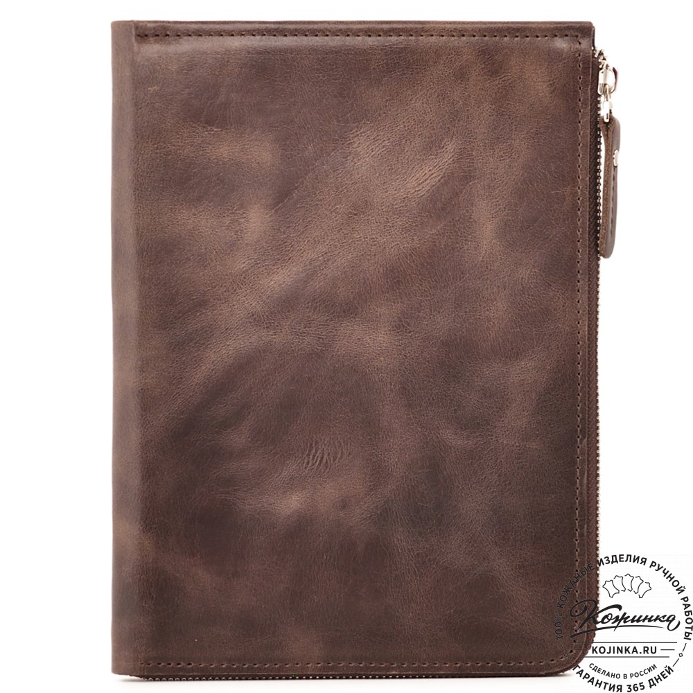 Кожаная папка для документов "Кейптаун" (темно-коричневый антик)