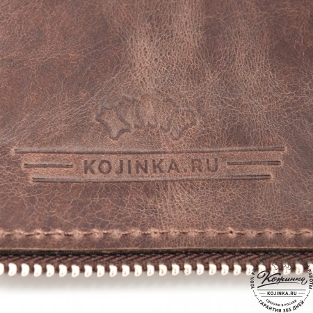 Кожаная папка для документов "Кейптаун" (темно-коричневый антик)