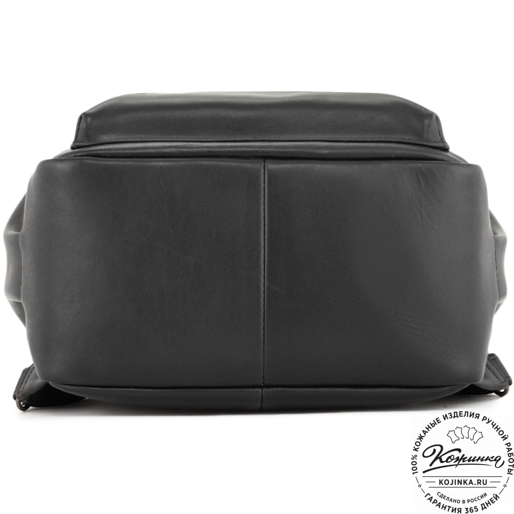 Кожаный рюкзак "Дунай" (черный)