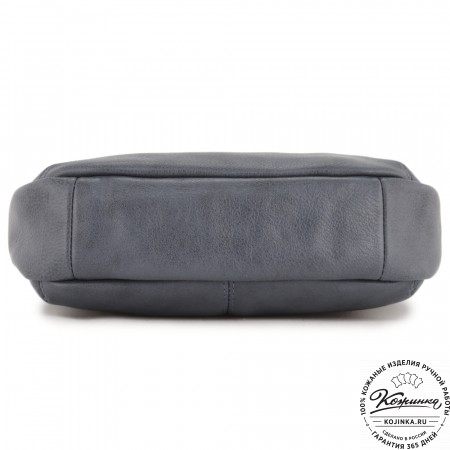 Женская кожаная сумка "Нева" (джинс)