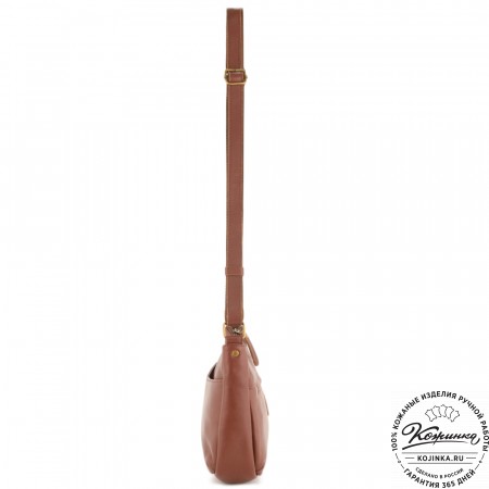 Женская кожаная сумка "Нева" (коньяк)