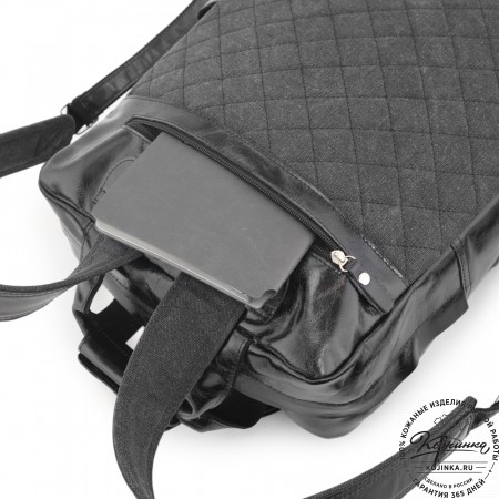 Кожаный рюкзак "Вассерман" (черный антик)