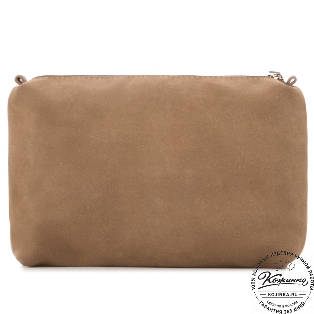 Кожаная косметичка "Лорен" (капучино)